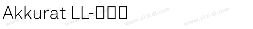 Akkurat LL字体转换